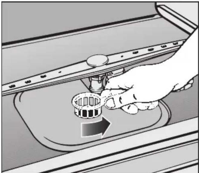 MIELE G 698 SCI Plus - Siebe im Spülraum reinigen - 1