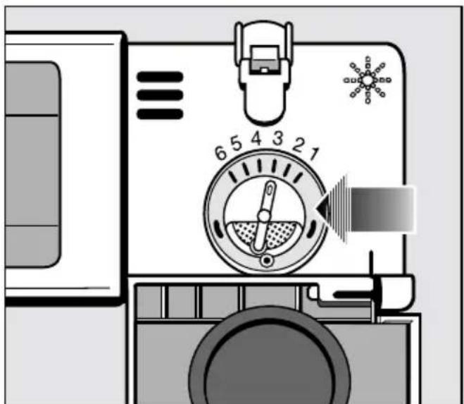 MIELE G 691 SCI - Dosiermenge für Klarspüler einstellen - 1