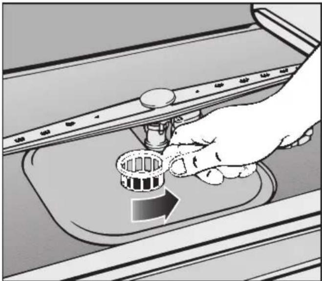MIELE G 681 SC Plus - Siebe im Spülraum reinigen - 1