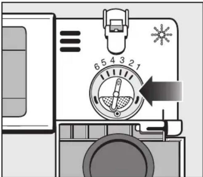 MIELE G 681 SC Plus - Dosiermenge für Klarspüler einstellen - 1