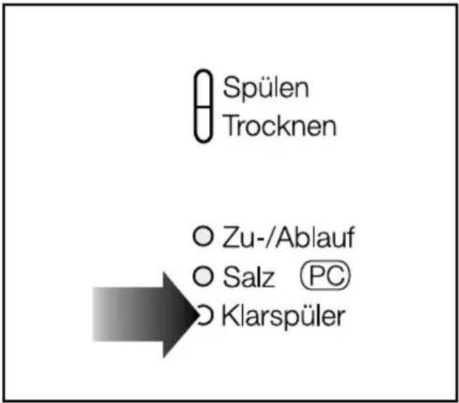 MIELE G 681 SCU Plus - Klarspülernachfüllanzeige - 1