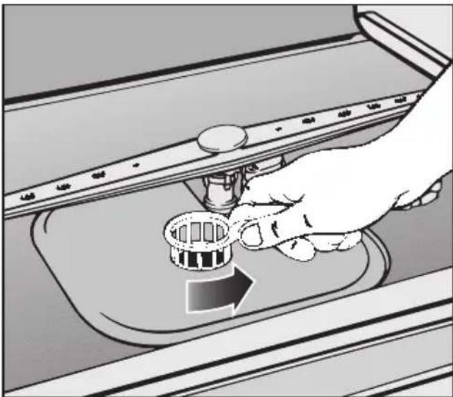 MIELE G 680 SCI - Siebe im Spülraum reinigen - 1