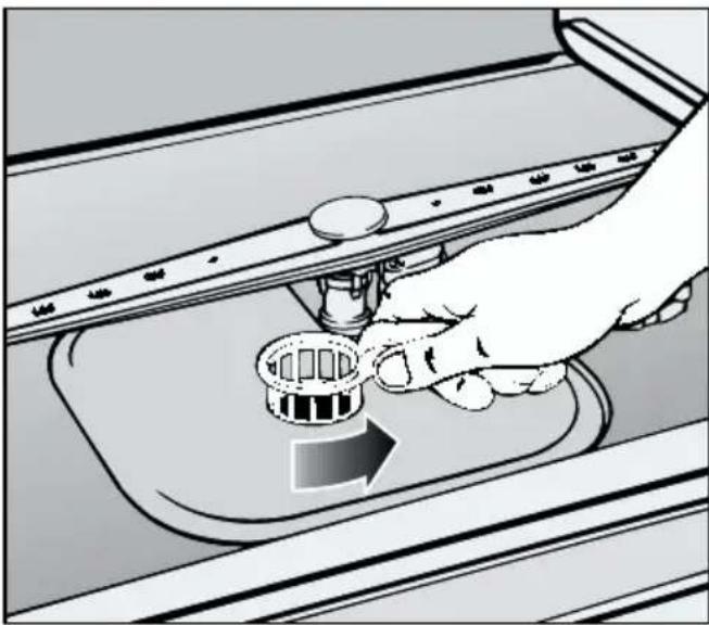 MIELE G 677 SCI - Siebe im Spülraum reinigen - 1