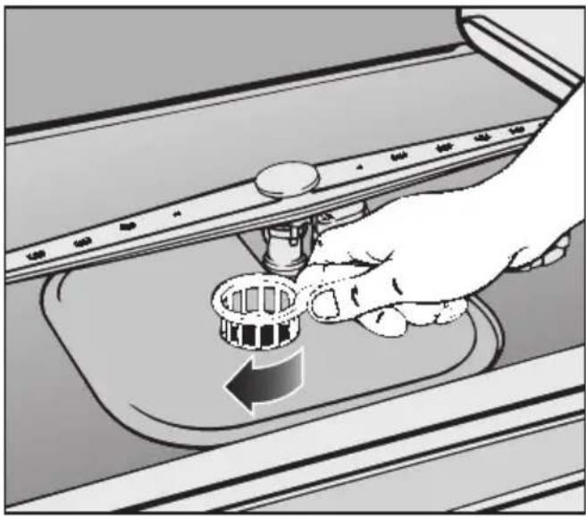 MIELE G 656 - Siebe im Spülraum reinigen - 1