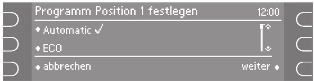 MIELE G 5935 - Hauptmenü ändern - 1