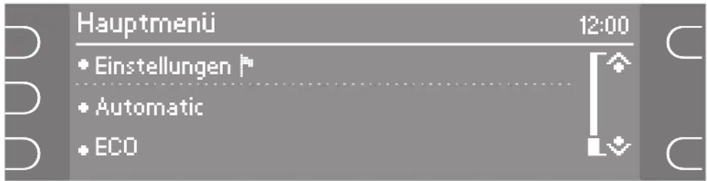 MIELE G 5935 - Menü "Einstellungen ↗" zur Änderung von Standardwerten Menü "Einstellungen ↗" öffnen - 1