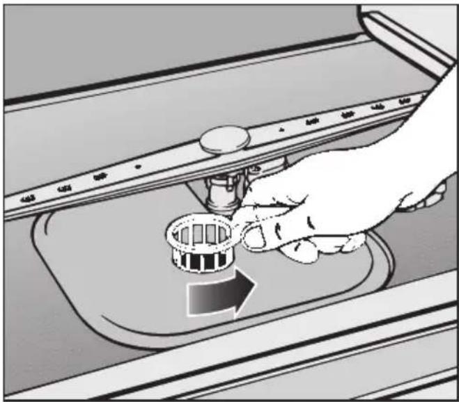 MIELE G 977 SC - Siebe im Spülraum reinigen - 1
