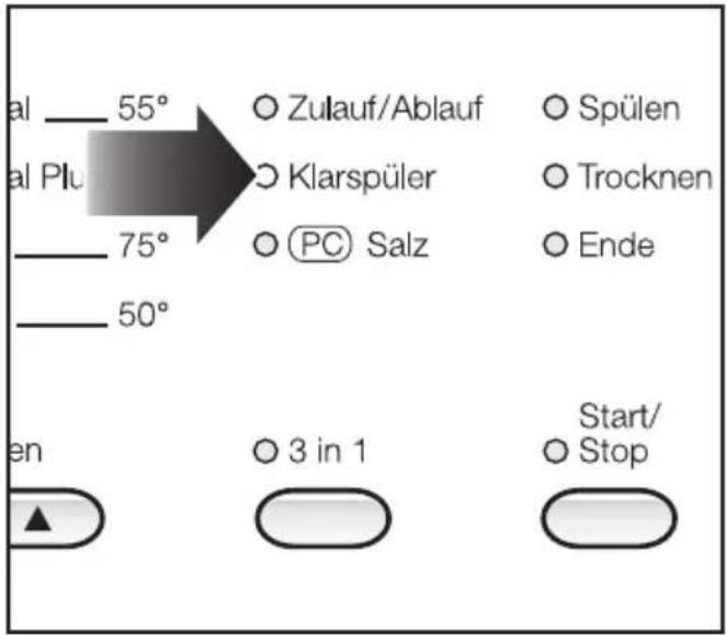 MIELE G 892 SCI Plus - Klarspülernachfüllanzeige - 1