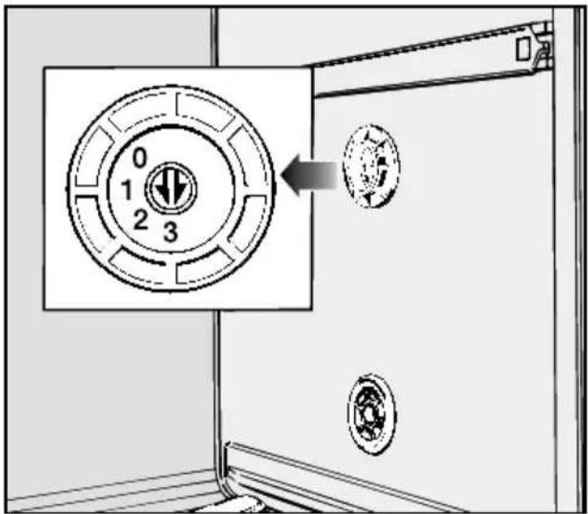 MIELE G 891 SCI - Spülwasserhärtewähler einstellen - 1