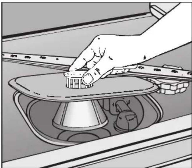 MIELE G 818 - Siebe im Spülraum reinigen - 2