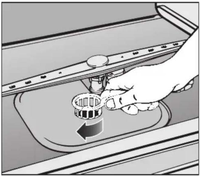 MIELE G 814 - Siebe im Spülraum reinigen - 1