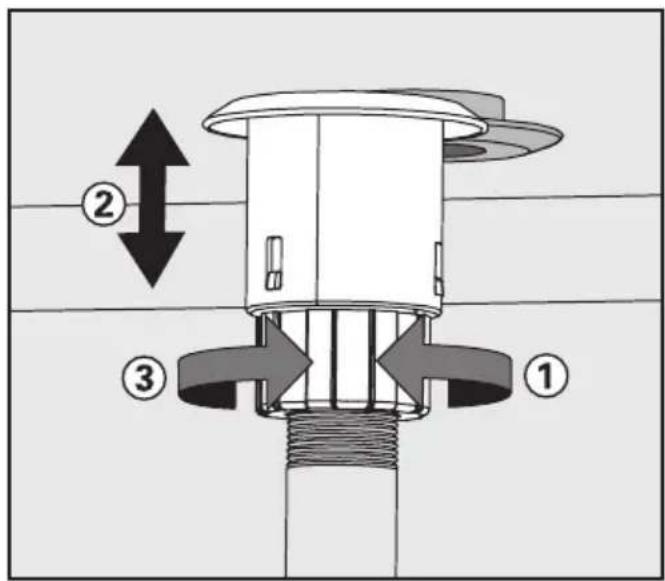 MIELE G 7862 - Gefederter Adapter Wasserversorgung - 1