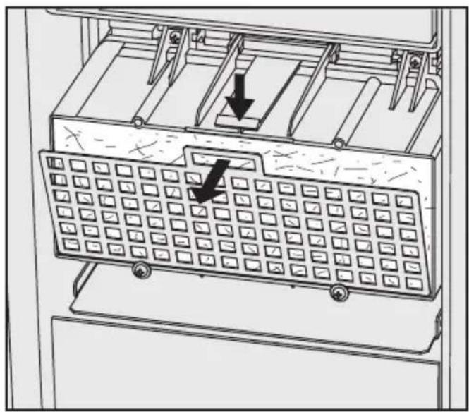 MIELE G 7835 - Grobfilter austauschen - 1