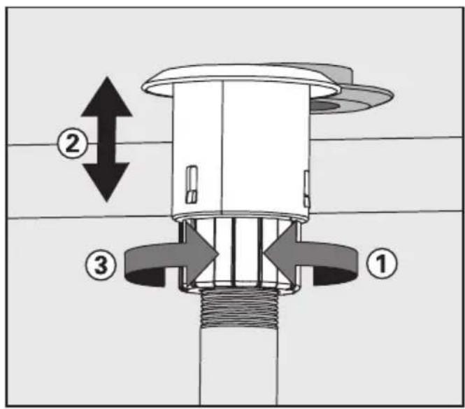 MIELE G 7835 - Gefederter Adapter Wasserversorgung - 1
