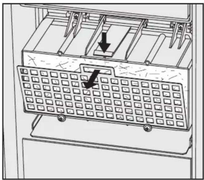 MIELE G 7836 - Grobfilter austauschen - 1