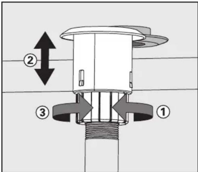 MIELE G 7831 - Gefederter Adapter Wasserversorgung - 1