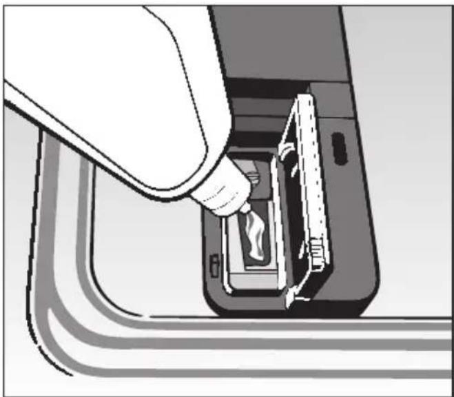 MIELE G 7857 - Nachspül- oder Neutralisationsmittel einfüllen - 1