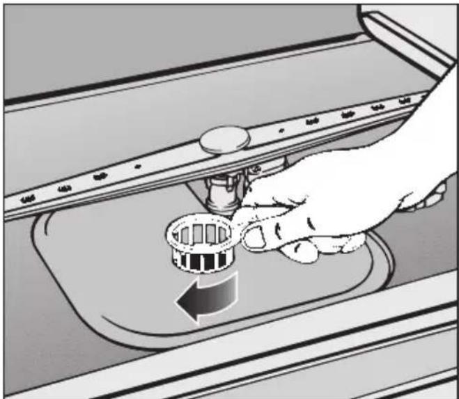 MIELE G 7826 - Siebe im Spülraum reinigen - 4