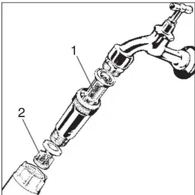 MIELE G 7781 - Siebe im Wasserzulauf reinigen - 1
