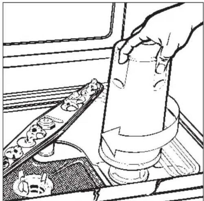 MIELE G 7763 - Salzgefäß aufsetzen - 2