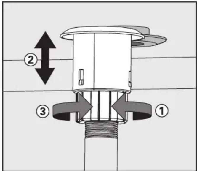 MIELE G 7804 - Gefederter Adapter Wasserversorgung - 1