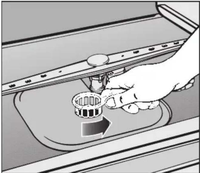MIELE Vita 75-G 693 - Siebe im Spülraum reinigen - 1