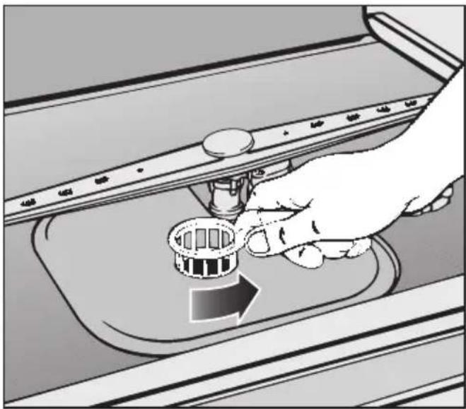 MIELE PG 8052 SCI - Siebe im Spülraum reinigen - 1