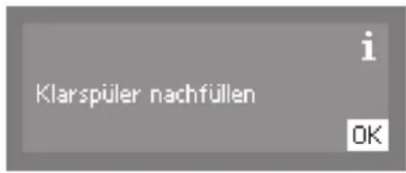 MIELE PG 8058 U - Klarspüler- mangelanzeige - 1