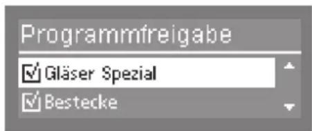MIELE PG 8058 U - Programme für die Bedienung sperren - 1