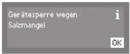 MIELE PG 8058 U - Gerätesperre durch Salzmangel - 2