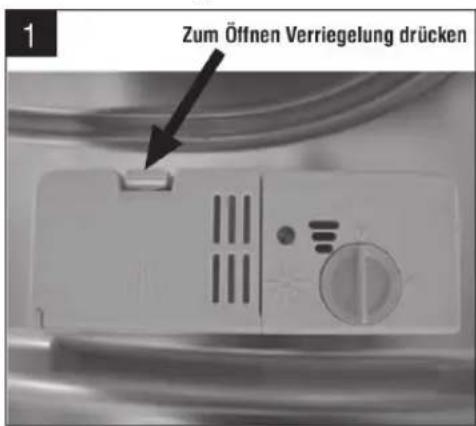 AMICA EGSP 24097E - So füllen Sie den Reiniger ein - 1