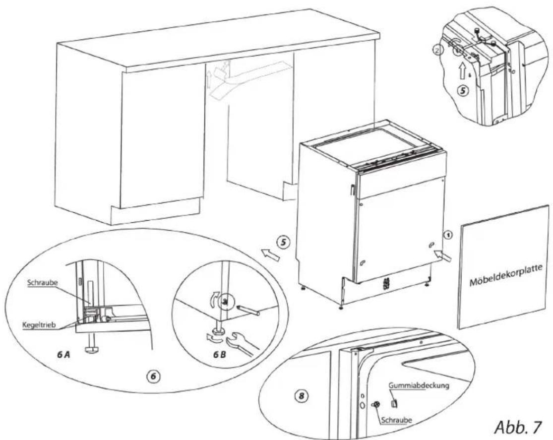 AMICA EGSP 24097E - Die Installationsschritte - 1