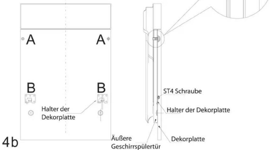 AMICA EGSP 24097E - Anbringen der Dekorplatte: - 1