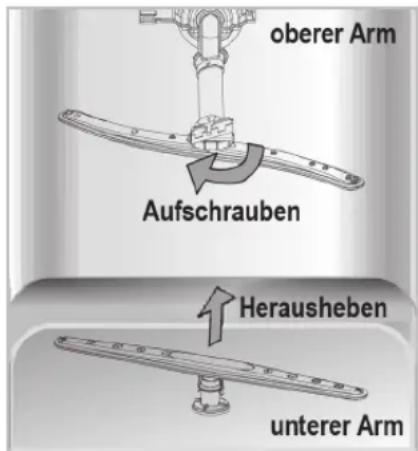 AMICA EGSP 24068V - Reinigen der Sprüharme - 1