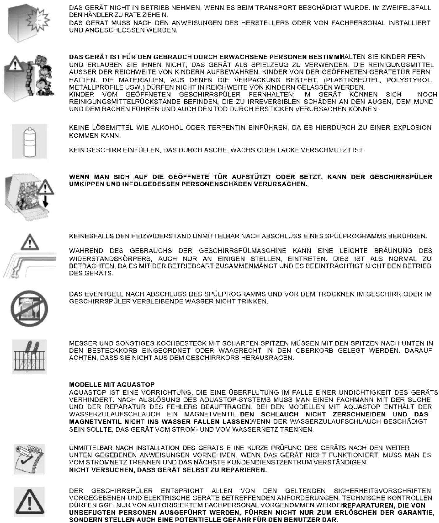 SMEG PL19X3 - Hinweise zur Sicherheit und zum Gebrauch - 9