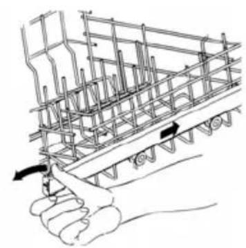 SMEG STLA 828 A - ADJUSTING THE UPPER BASKET - 3