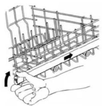 SMEG STLA 828 A - ADJUSTING THE UPPER BASKET - 1