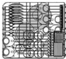 SMEG PLA6143B - WAHL DER FUNKTION "SPÜLGANG MIT ½ BELADUNG" (nur bei einigen Modellen) - 2