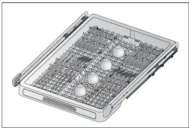 BEKO DIN 28330 - Oberer Geschirrkorb mit variabler Höhenverstellung - 3