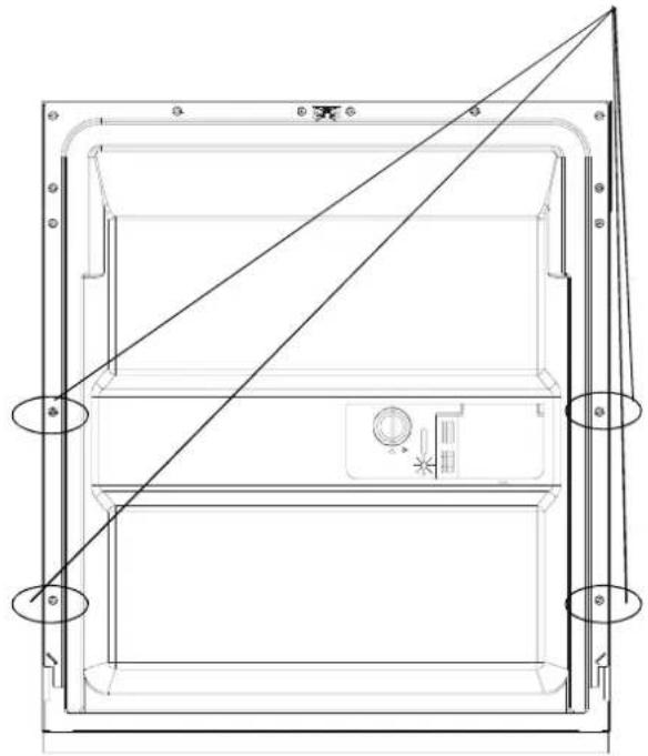 GORENJE GV63315 - Abmessungen und Montage der Möbelplatte - 3