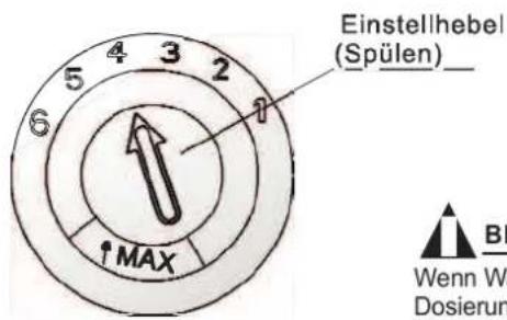 GORENJE GS62214X - Einstellung der Dosiervorrichtung des Klarspülers - 1