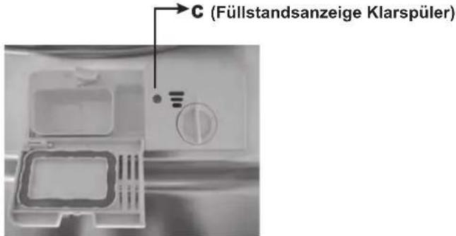 GORENJE GS63315W - Wann ist die Dosierkammer mit dem Klarspüler nachzufüllen? - 1