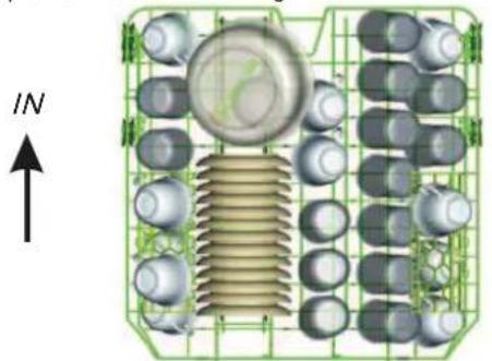 GORENJE GS63314X - Einräumen des Geschirrs in den Oberkorb - 1