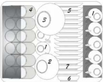 GORENJE GS60010W - Gebrauch des oberen Geschirrkorbes - 1