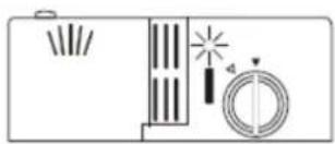 GORENJE GS60010W - Wann muß die Dosierkammer des Klarspülers wieder befüllt werden? - 1