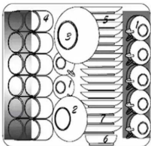 BAUMATIC BDW1 - Anleitung zum füllen (oberer geschirrkorb) - 1