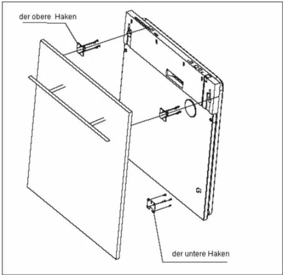 der obere Haken der untere Haken