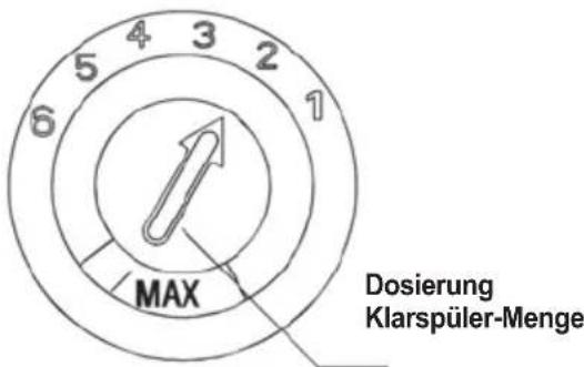 ORANIER GAVI 7567 - Einstellung der Klarspüler-Dosierung - 1