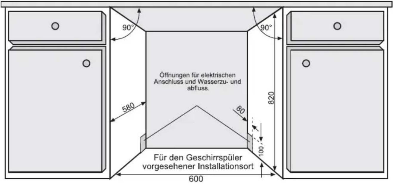 ORANIER GAVI 7557 - Abbildung 1: Schrankabmessungen - 1