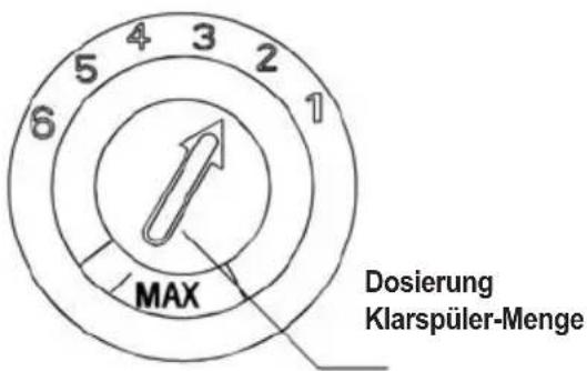ORANIER GAVI 7557 - Einstellung der Klarspüler-Dosierung - 1